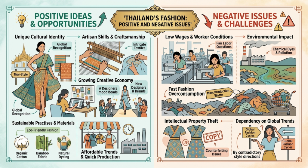 Positive and negative issues related to Thailand Fashion